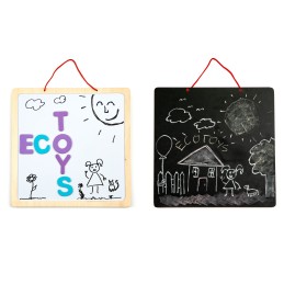 Tablica edukacyjna 3w1 magnetyczna kredowa literki ECOTOYS