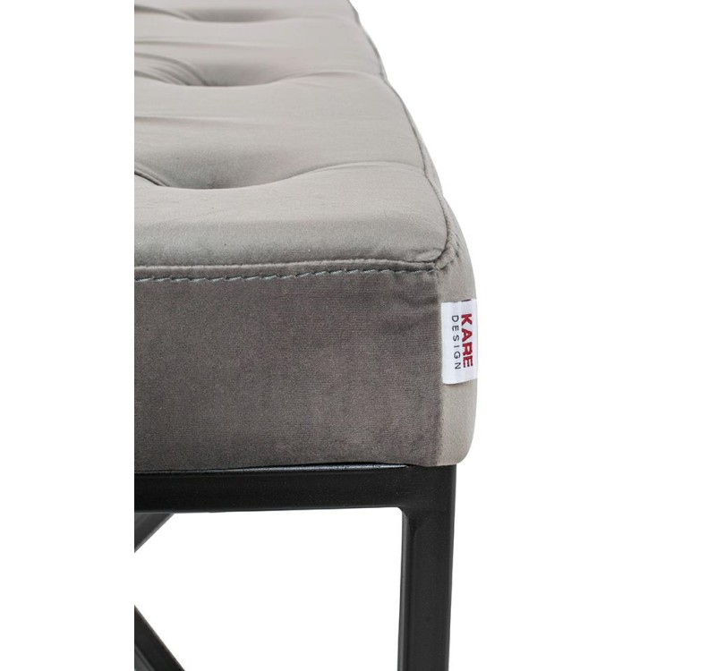 KARE ława CROSSOVER 90x40 cm szara