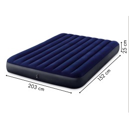 Duży materac dmuchany 203x152 cm dwuosobowy INTEX 64759