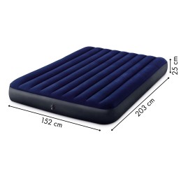 Duży materac dmuchany 203x152 cm dwuosobowy INTEX 64759