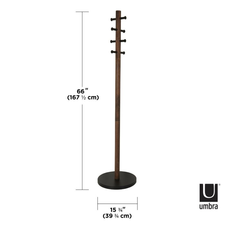 UMBRA wieszak na ubrania PILLAR orzech