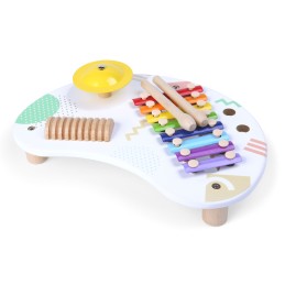 Stolik  z instrumentami stół muzyczny cymbałki +18m ECOTOYS