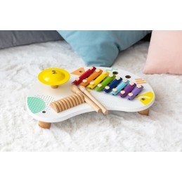 Stolik  z instrumentami stół muzyczny cymbałki +18m ECOTOYS