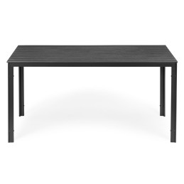 Stół ogrodowy 6-osobowy 156x78 cm polywood meble na taras szary