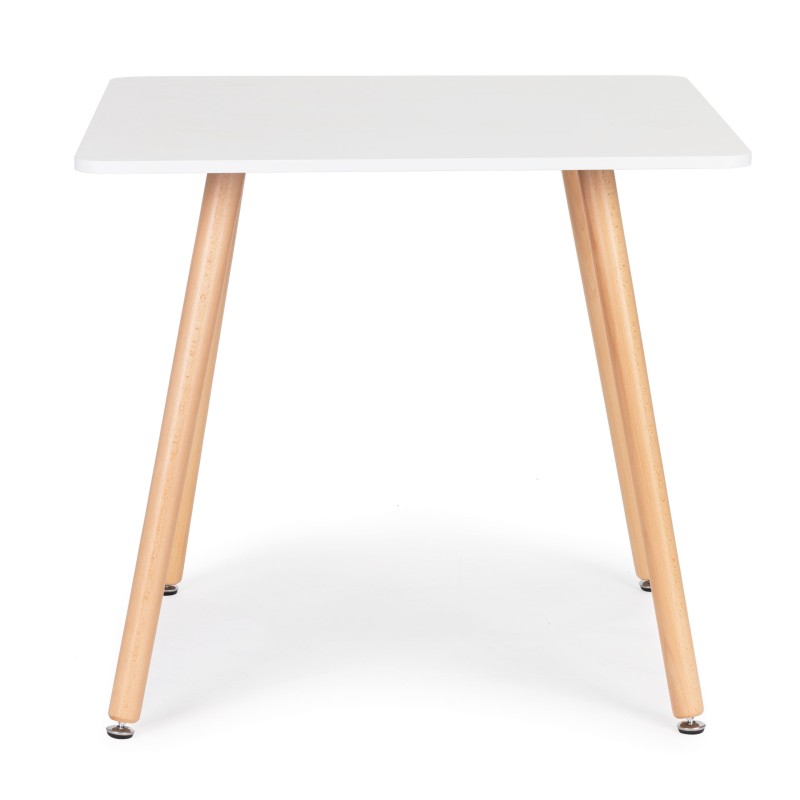 Stolik kuchenny nowoczesny drewniany kwadratowy 80x80 cm ModernHome