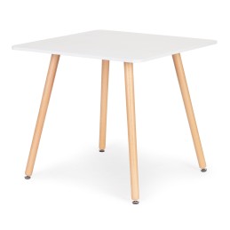 Stolik kuchenny nowoczesny drewniany kwadratowy 80x80 cm ModernHome