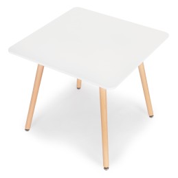Stolik kuchenny nowoczesny drewniany kwadratowy 80x80 cm ModernHome