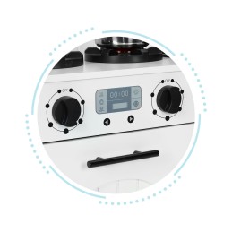 Drewniana kuchnia dla dzieci piekarnik palniki mikrofala akcesoria ECOTOYS