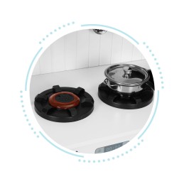 Drewniana kuchnia dla dzieci piekarnik palniki mikrofala akcesoria ECOTOYS