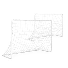 Dwie bramki piłkarskie z siatką do piłki nożnej 180x122 cm MOVEPRO