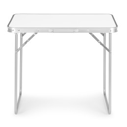 Stolik turystyczny stół piknikowy składany blat 80x60 cm biały MultiGarden