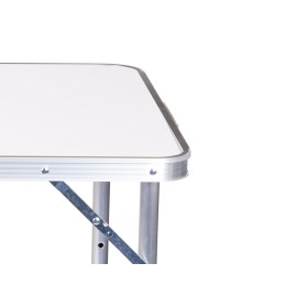 Stolik turystyczny stół składany kemping biały blat 120x60 cm MultiGarden