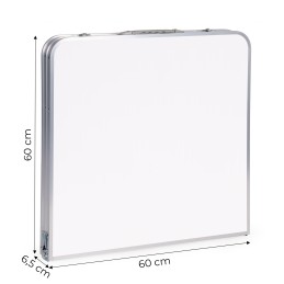 Stolik turystyczny stół składany kemping biały blat 120x60 cm MultiGarden