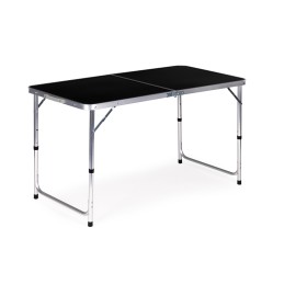 Stolik turystyczny stół składany kemping czarny blat 120x60 cm MultiGarden