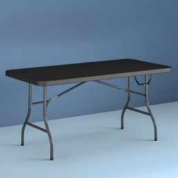 Stół cateringowy 180 cm składany w walizkę czarny MultiGarden