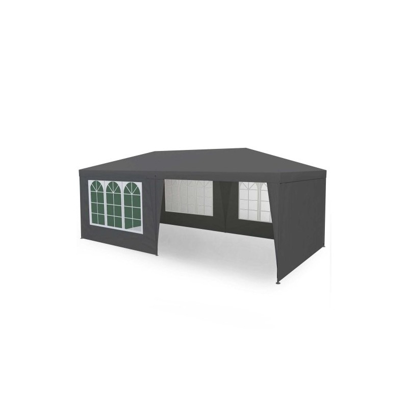Namiot pawilon ogrodowy handlowy 3x6 m 6 ścianek szary MultiGarden