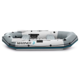 Ponton dmuchany Mariner 3 dla 3 osób wiosła pompka uchwyty na wędkę i silnik INTEX 68373