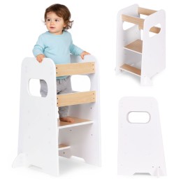 Pomocnik kuchenny kitchen helper Montessori regulowany podest dla dziecka ECOTOYS