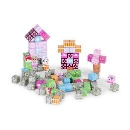 Klocki magnetyczne konstrukcyjne dla dzieci zestaw 113 elementów