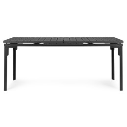 Stół ogrodowy rozkładany 180-240 cm do 12 os. stal HDPE szary MultiGarden