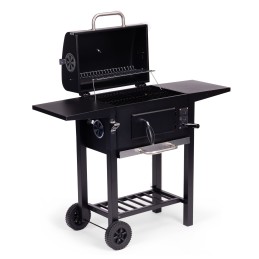 Grill węglowy ogrodowy z pokrywą regulacja rusztu termometr popielnik MultiGarden