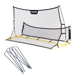 Rebounder trenażer piłkarski dwustronny do treningu strzałów 220x120 cm MOVEPRO