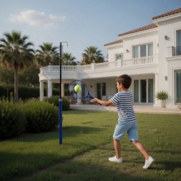 Speedball turnball tenis na lince zestaw 2 rakietki piłka słupek MOVEPRO