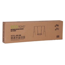 Huśtawka ogrodowa dla dzieci bocianie gniazdo 100 cm stalowy stelaż ECOTOYS