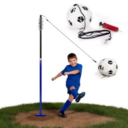 Tetherball trenażer piłki nożnej na lince słupek ze sprężyną piłka pompka MOVEPRO