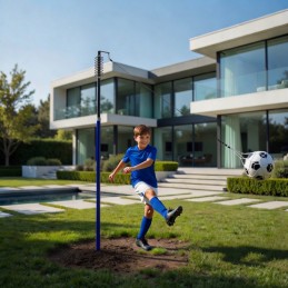 Tetherball trenażer piłki nożnej na lince słupek ze sprężyną piłka pompka MOVEPRO