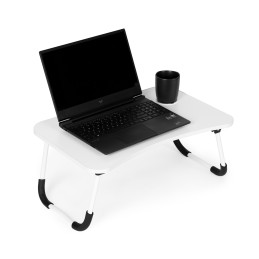Podstawka pod laptopa składana stolik do łóżka 60x40 cm biała ModernHome