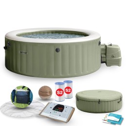Nadmuchiwane SPA basen z hydromasażem 4 os. 196x71 cm akcesoria premium INTEX 28426NP