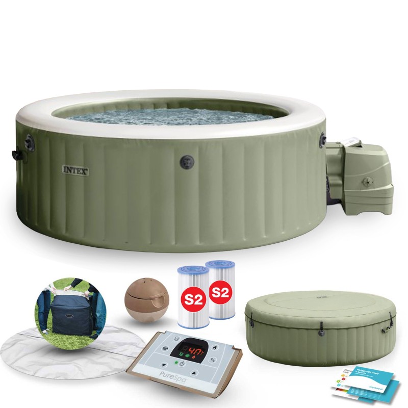 Nadmuchiwane SPA basen z hydromasażem 4 os. 196x71 cm akcesoria premium INTEX 28426NP