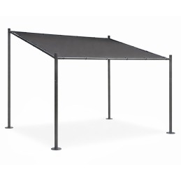 Pergola ogrodowa tarasowa 3x3 m stalowa altana zadaszenie szara MultiGarden
