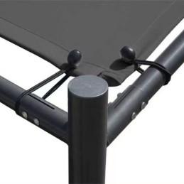 Pergola ogrodowa tarasowa 3x3 m stalowa altana zadaszenie szara MultiGarden
