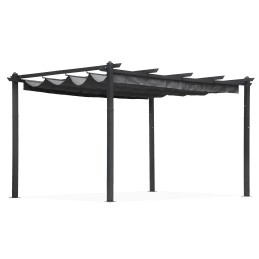 Pergola ogrodowa tarasowa 3x4 m stalowa altana zadaszenie szara MultiGarden