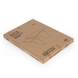 Stolik turystyczny 120x60 cm składany w walizkę 2 półki brązowy MultiGarden