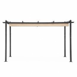 Pergola ogrodowa tarasowa 3x4 m stalowa altana zadaszenie beżowa MultiGarden