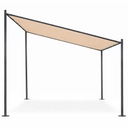 Pergola ogrodowa tarasowa 3x3 m stalowa altana zadaszenie beżowa MultiGarden