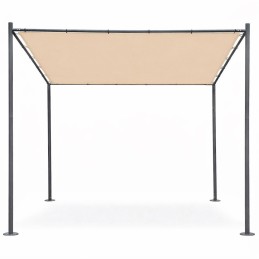 Pergola ogrodowa tarasowa 3x3 m stalowa altana zadaszenie beżowa MultiGarden