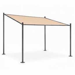 Pergola ogrodowa tarasowa 3x3 m stalowa altana zadaszenie beżowa MultiGarden