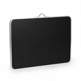 Stolik turystyczny 120x60 cm składany w walizkę 2 półki czarny MultiGarden