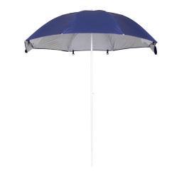 Parasol plażowy 2w1 namiot ze ściankami regulowany 125-200 cm niebieski MultiGarden