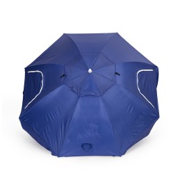 Parasol plażowy 2w1 namiot ze ściankami regulowany 125-200 cm niebieski MultiGarden