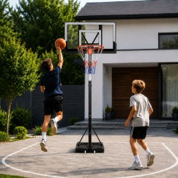 Kosz do koszykówki regulowany do 305 cm wolnostojący tablica obręcz MOVEPRO