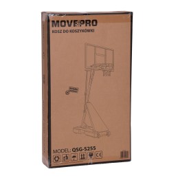Kosz do koszykówki regulowany do 305 cm wolnostojący tablica obręcz MOVEPRO