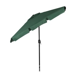 Prostokątny duży parasol ogrodowy skośny łamany z korbą zielony 200x130 cm MultiGarden