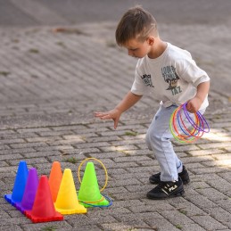 WOOPIE Zestaw Gra Ogrodowa 3w1 Rzut do Celu Pachołki Obręcze Woreczki 30 el.
