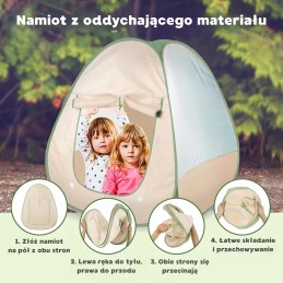 WOOPIE Discovery Zestaw Małego Odkrywcy Namiot Kempingowy XXL na Biwak 15 el.