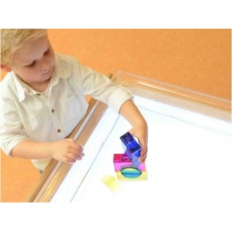 MASTERKIDZ Akrylowy Pojemnik Do Zabawy Wodą i Piaskiem - Kwadratowy